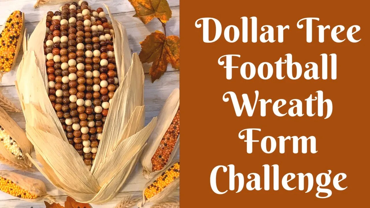 Dollar Tree Football Wreath Form Challenge with A Noble Touch & Julie’s Wreath Boutique