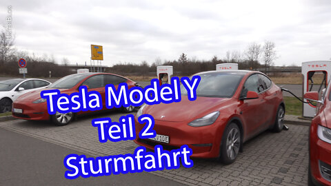Tesla Model Y - Zu den Nordlichtern Teil 2 - Sturmfahrt durch Deutschland