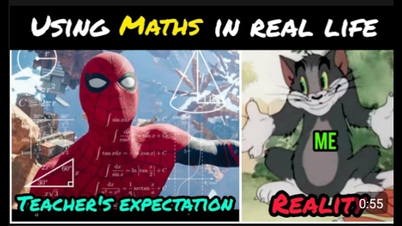 How teacher expect us to maths in real life ll