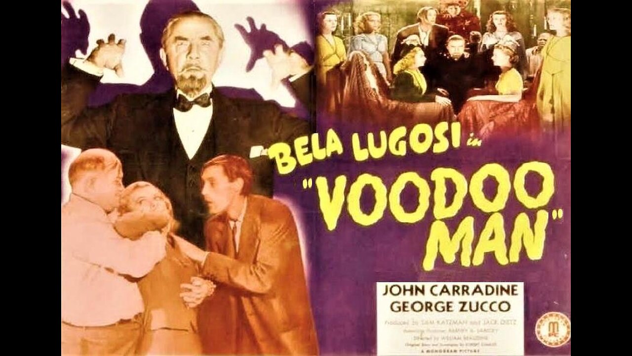 Lugosi VOODOO MAN 1944 Voodoo Doctor Uses Hypnosis to Kidnap Girls for an Experiment FULL MOVIE