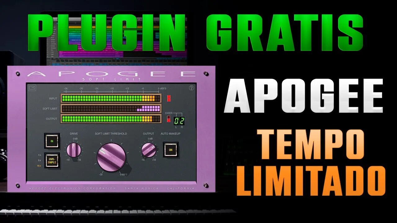 APOGEE - Soft Limit PLUGIN GRÁTIS POR TEMPO LIMITADO #plugingratis #apogee