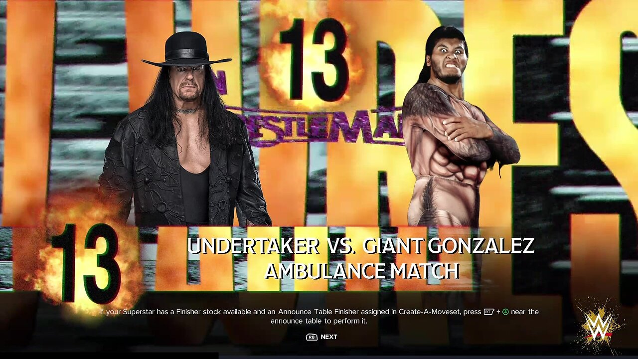 WWE 2k24 AmbulanceMatch Undertaker vs Giant Gonzalez