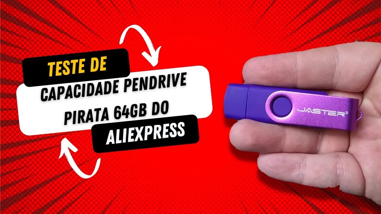 Tomem cuidado, teste em Pendrive falso do Aliexpress [Teste]