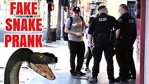 FUNNY FAKE SNAKE SCARE PRANK | PRANK ON COPS