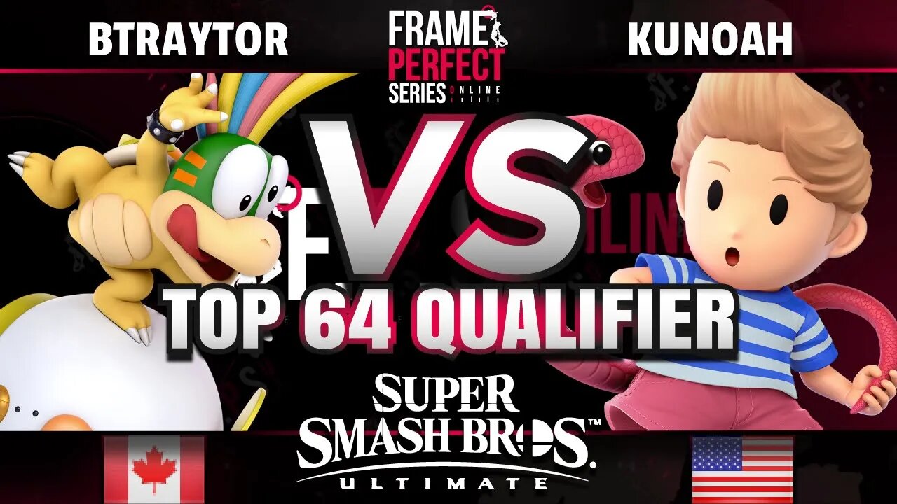 FPS6 Online - BTraytor (Lemmy) vs. AWG | KuNoah (Lucas/Joker) - Smash Ultimate Top 64 Qualifier