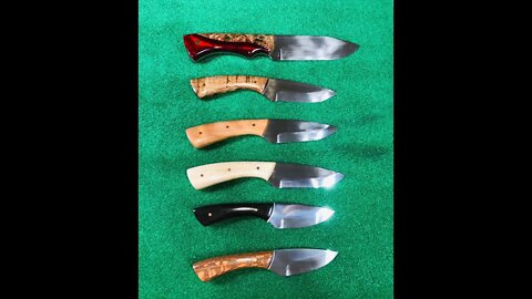 Showing off a few knives I've made so far.