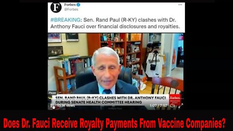 Does Dr. Fauci Receive Royalty Payments From Vaccine Companies?
