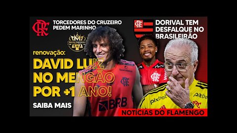 RENOVAÇÃO: MEDALHÃO POR +1 ANO NO FLAMENGO! DORIVAL TEM DESFALQUE! FRACASSO NA FINAL DA LIBERTADORES