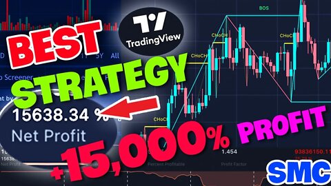 Best TRADINGVIEW Strategy - Profitable on ALL Pairs | FOREX CRYPTO & STOCKS | SMC