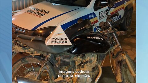 Nova Belém: Polícia Militar recupera moto furtada e que estaria sendo negociada.