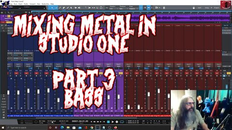 Mixing Metal in Personus Studio One with Stock Plugins Part 3 Bass @SpectreSoundStudios