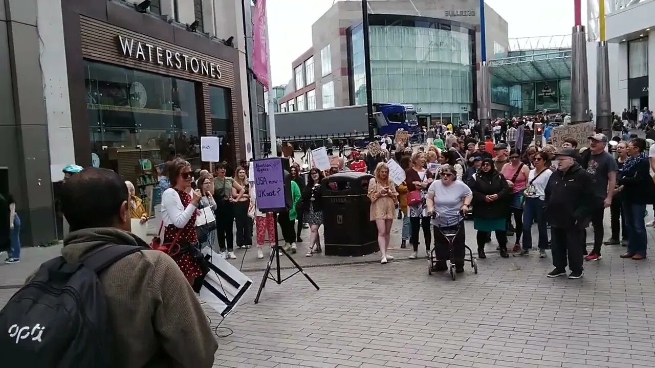 Chanting - Abortion Rights Protest 26th June 22