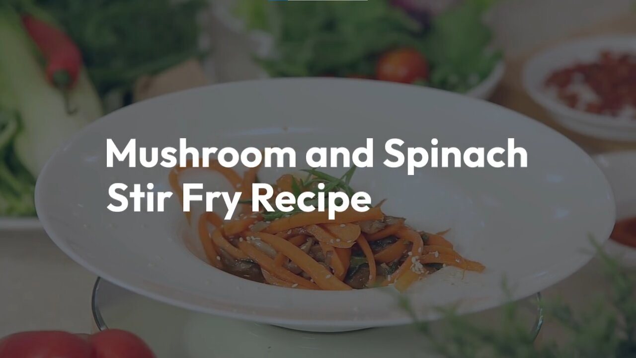 Quick and easy recipe for a delicious Mushroom and Spinach Stir Fry