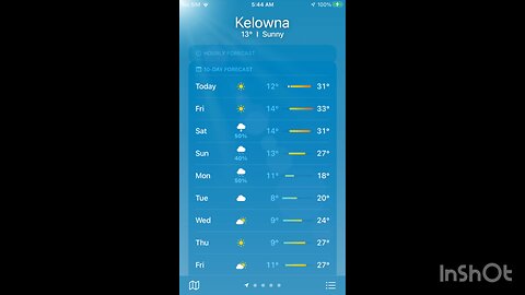 Kelowna Weather May 18 2023