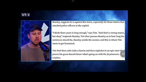 Tim Pool goes off on a liberal over J6 - Owen Shroyer Vigilant News link below