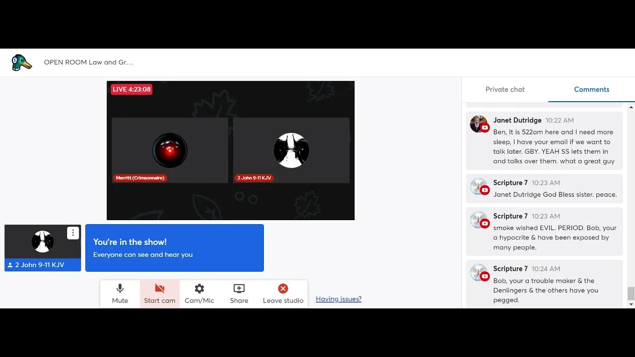 Inside Jamie Russell's Livestream on 25/01/2022 #Ben the #Impostor