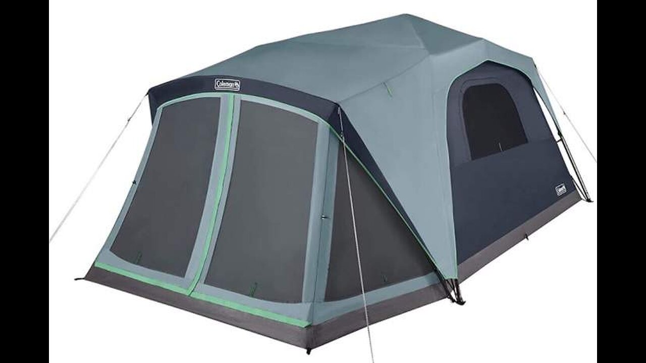 Coleman Skylodge 10 Person Instant Camping Tent With Screen Room