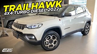 NOVO JEEP COMPASS TRAILHAWK TD350 4X4 TURBO DIESEL 2022! DETALHES DO SUV TOP DE LINHA Fast Car View