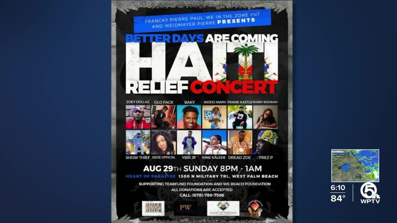 Palm Beach County nonprofit hosting concert to benefit Haiti