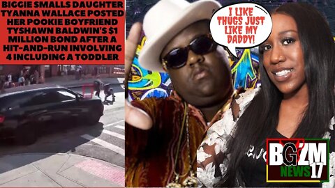 Biggie Smalls Daughter Tyanna Wallace posted her Pookie boyfriend Tyshawn Baldwin's $1 million bond