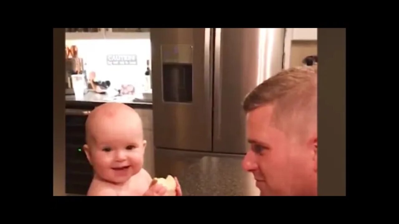 Funny Little Baby And Daddy Hilarious Moments