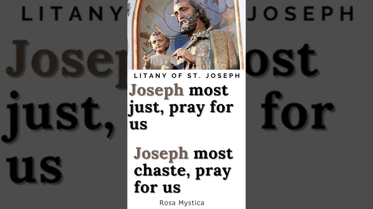 Joseph most just, pray for us #shorts