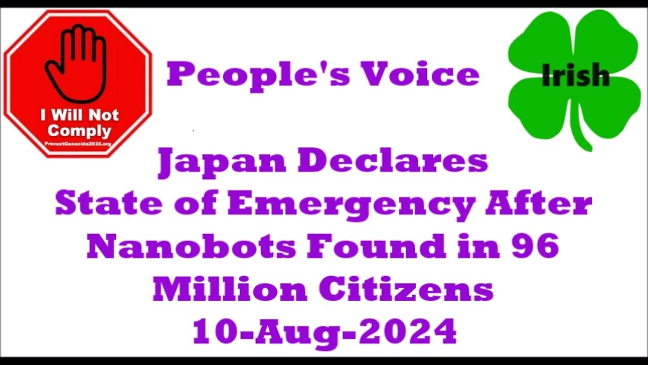 Japan Declares State of Emergency After Nanobots Found in 96 Million Citizens 10-Aug-2024