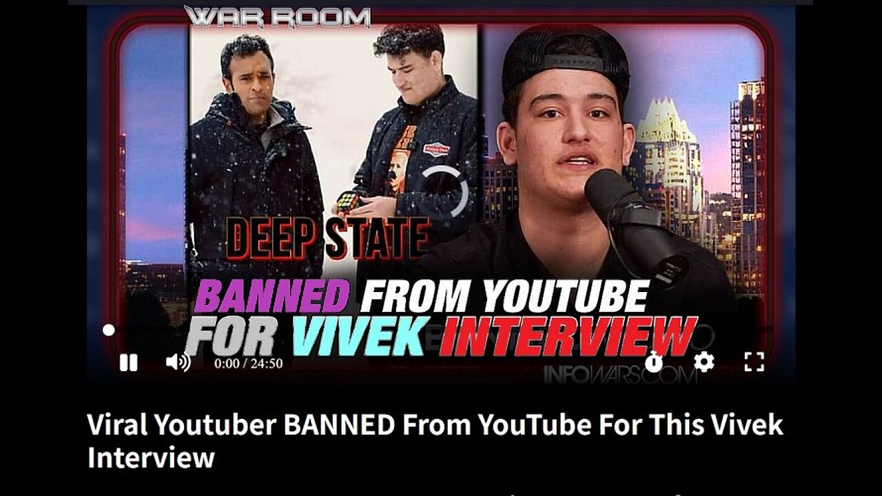 Viral Youtuber BANNED From YouTube For This Vivek Interview