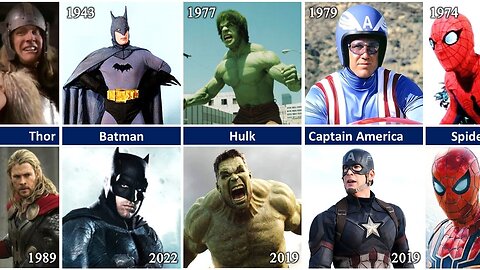 Evolution of Superhero Films - Then & Now