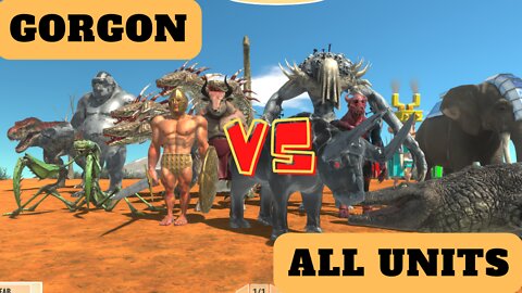 Gorgon vs All Units - Animal Revolt Battle Simulator