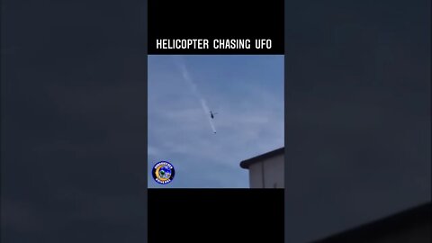 Helicopter chasing ufo