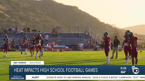 Heat impacts San Diego high school football games