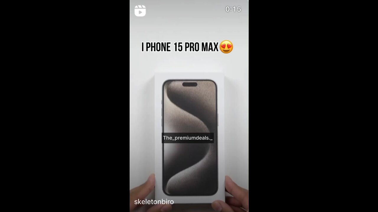 iPhone 15 pro max unboxing