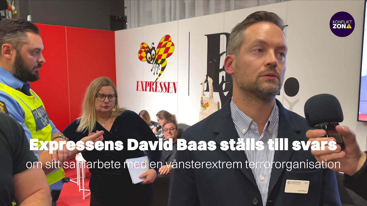 Expressens David Baas ställs till svars om sitt samarbete med en vänsterextrem terrororganisation