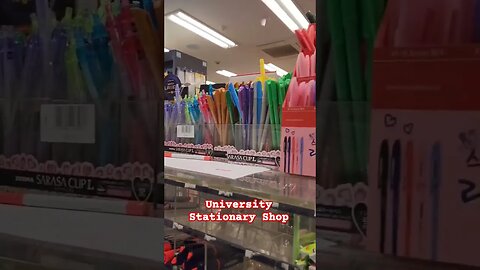 University's Stationary Shop ❤️, a lot quality pens.. #viralshorts2023 #funny #viral