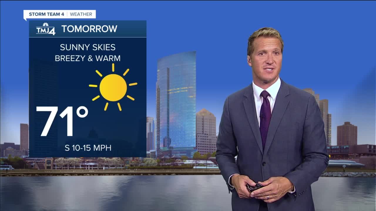 Southeast Wisconsin weather: Warm Wednesday with highs near 70 again