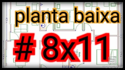 planta baixa 8x11