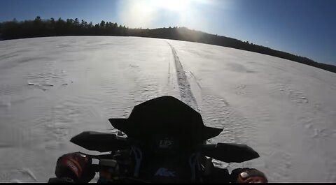 Riding around the lake