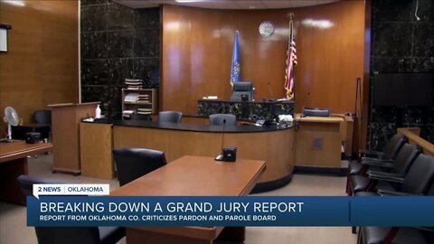 Grand jury reports criticism of the Prdon and Parole Board