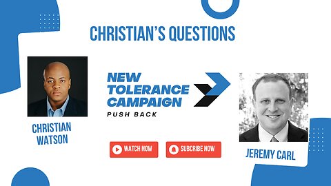 How to Beat Anti-White Racism with Jeremy Carl || New Tolerance Campaign || Christian’s Question’s