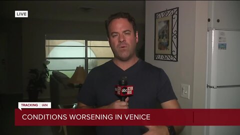 Michael Paluska in Sarasota County | Michael Paluska updates from inside on the latest conditions in Venice.