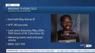 MISSING: Kenneth Ray Kemp III, 11