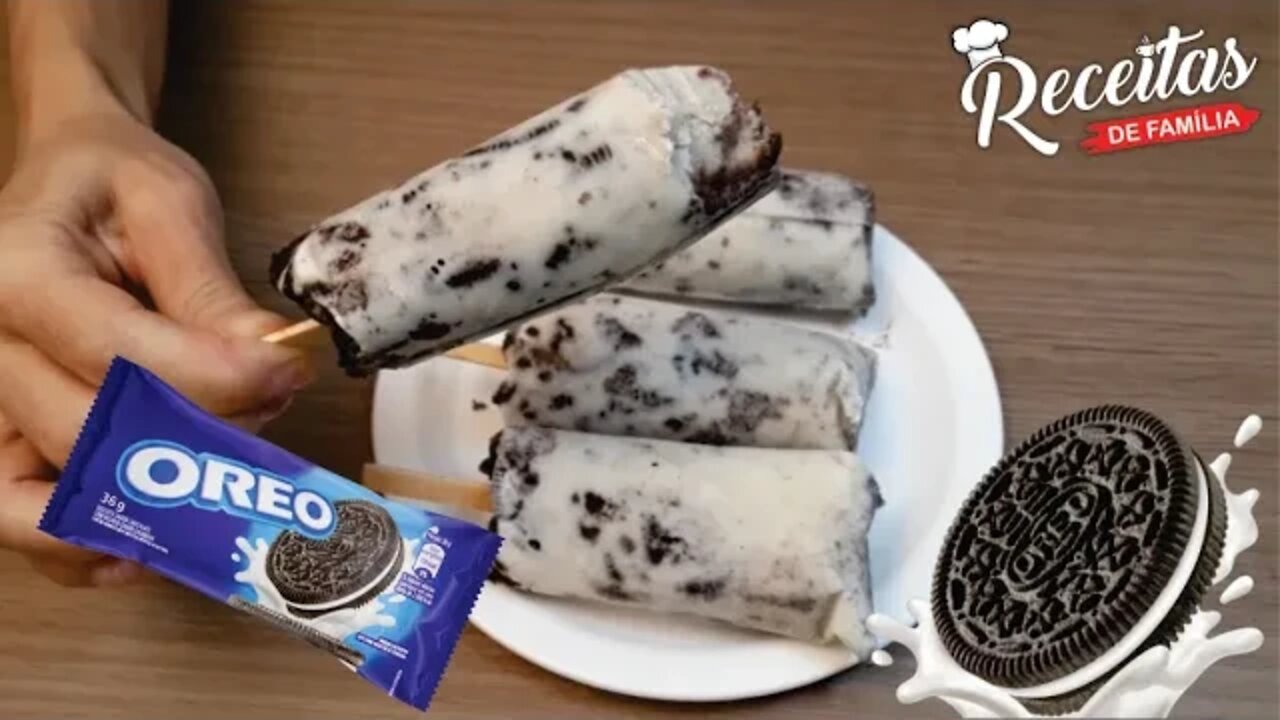 FAÇA PICOLÉ DE OREO PARA CRIANÇADA - FÁCIL RÁPIDO E DELICIOSO