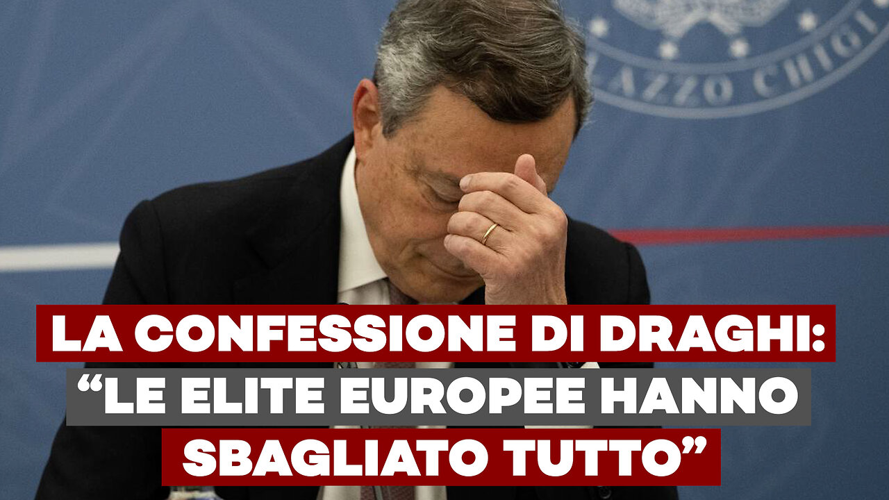 LA CONFESSIONE DI DRAGHI: “le elite europee HANNO SBAGLIATO TUTTO” - il NON TG del 16/12