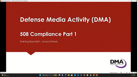 508 Compliance Part 1 07/20/2023
