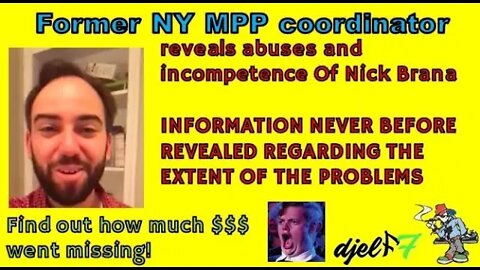 Former NYS Coordinator of MPP Keith Frank TELLS ALL! EXCLUSIVE!