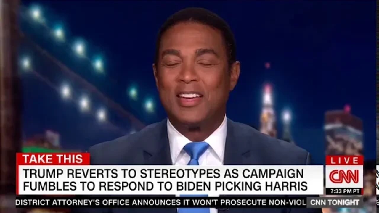 TRIGGERED: CNN's Don Lemon Freaks Out Over Critisism of Kamala