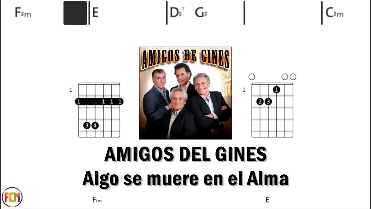 AMIGOS DEL GINES Algo se muere en el Alma - Guitar Chords & Lyrics HD