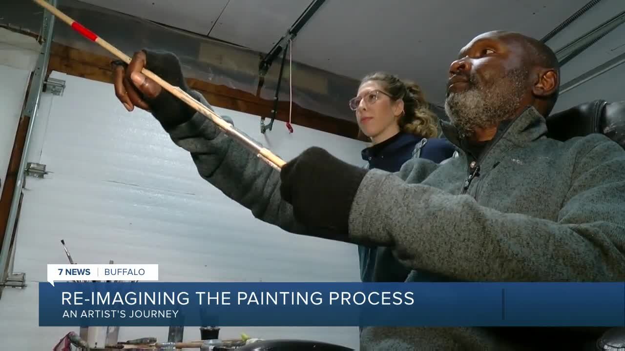 Artist mostly-paralyzed from the neck-down overcomes challenges to paint again