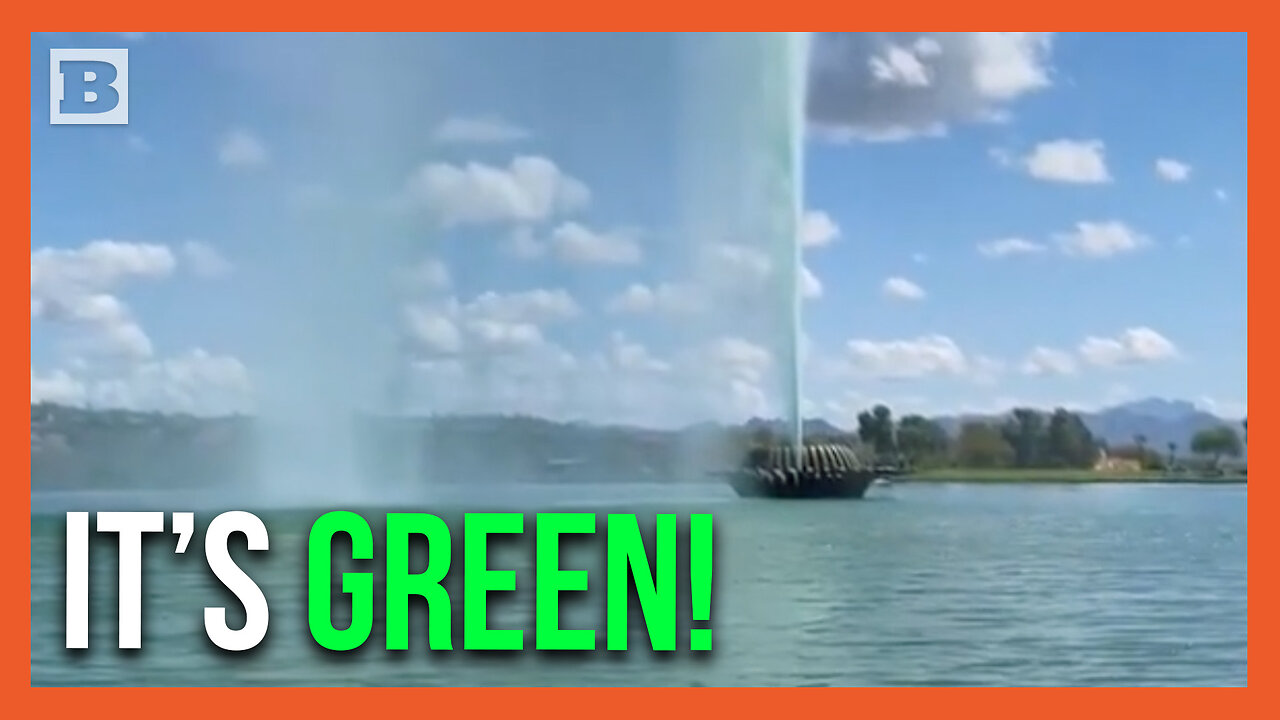 AZ Town Shows Off Green Fountain Water in Celebration of St. Patrick's Day